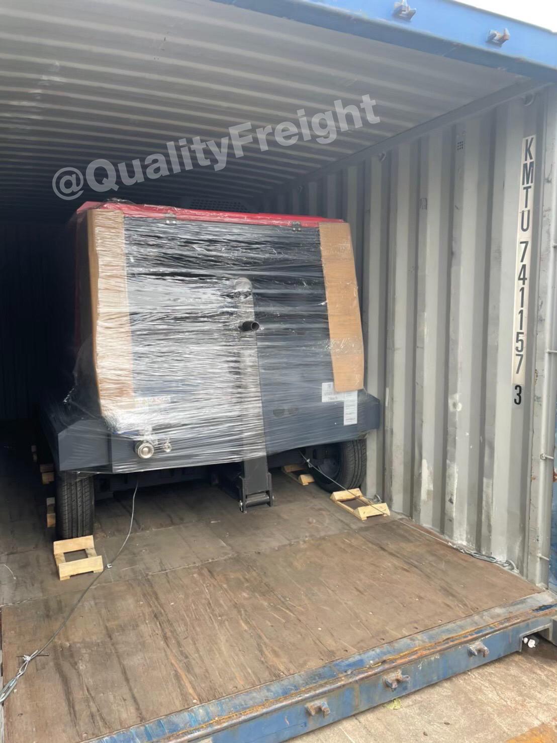 ขนส่งเครื่องอัดลมแบบสกรูจากจีน 1 - Quality Freight International ขนส่งเครื่องจักรจากต่างประเทศ - Quality Access Global Logistics Co., Ltd.