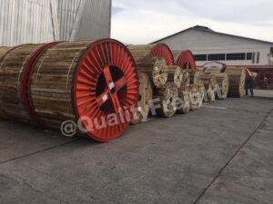Fumigation ล้อสายไฟ ในโรงงานลูกค้า ขายในประเทศ 00006 - Quality Access Global Logistics Co., Ltd.